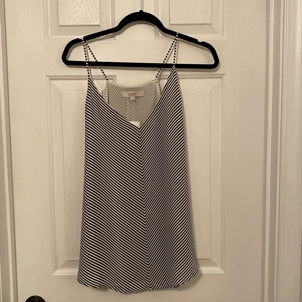 Loft striped tank blouse